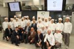  Foto di gruppo degli allievi del Master Cucina Italiana 2016 con il comitato scientifico e l’ospite J. Gravner.