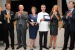 premiazione di Gian Luca Bos, del ristorante Conca Bella di Vacallo (Svizzera), vincitore del Premio Sparkling Men 